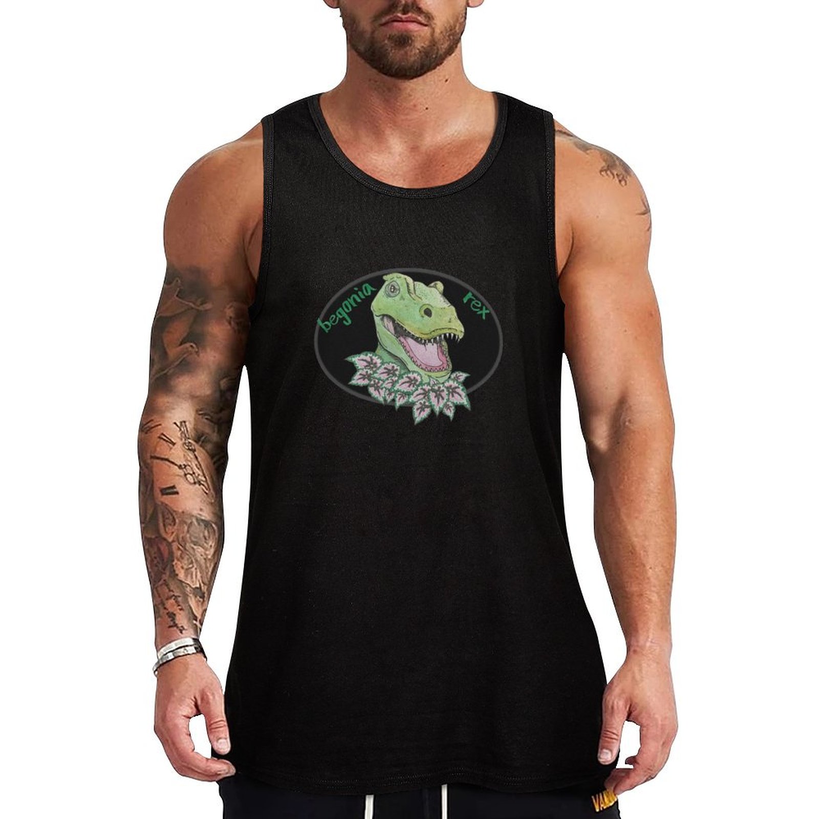 Begonia Rex - T-shirt senza maniche T rex begonia,