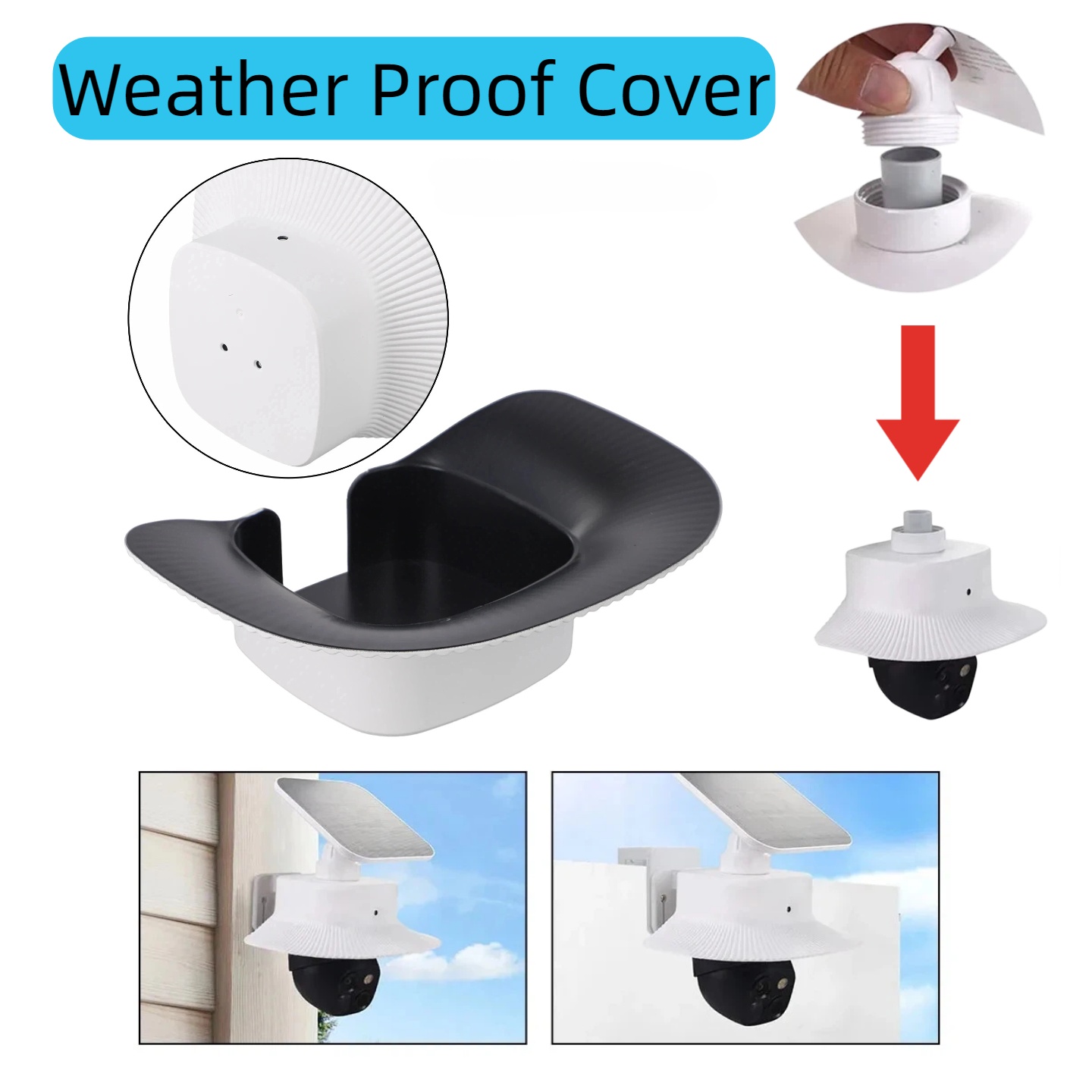 Eufy Camera S340 - Copertura protettiva in ABS resistente alle