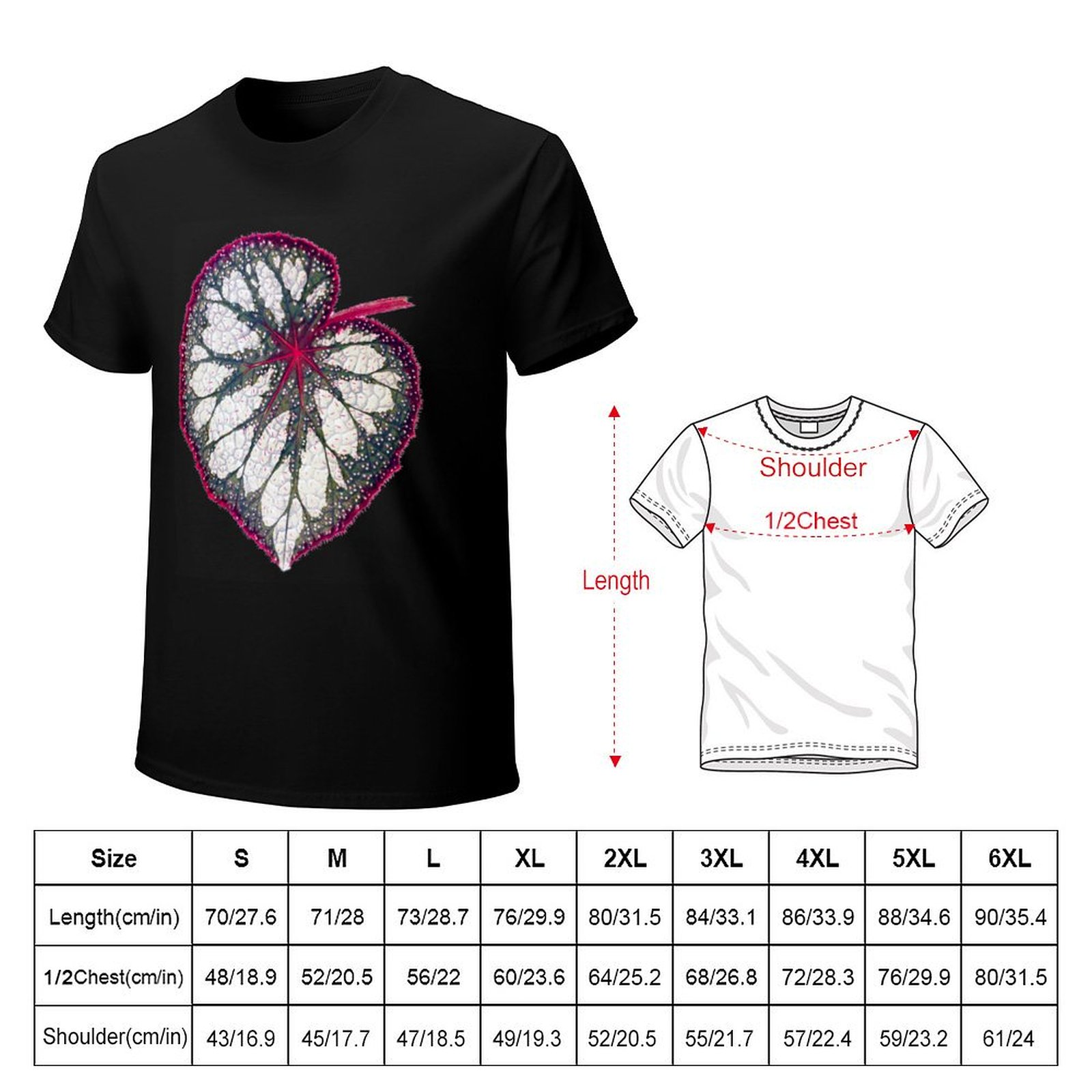 T-shirt Begonia rex in tessuto - Begonia Rex recensione e prezzo