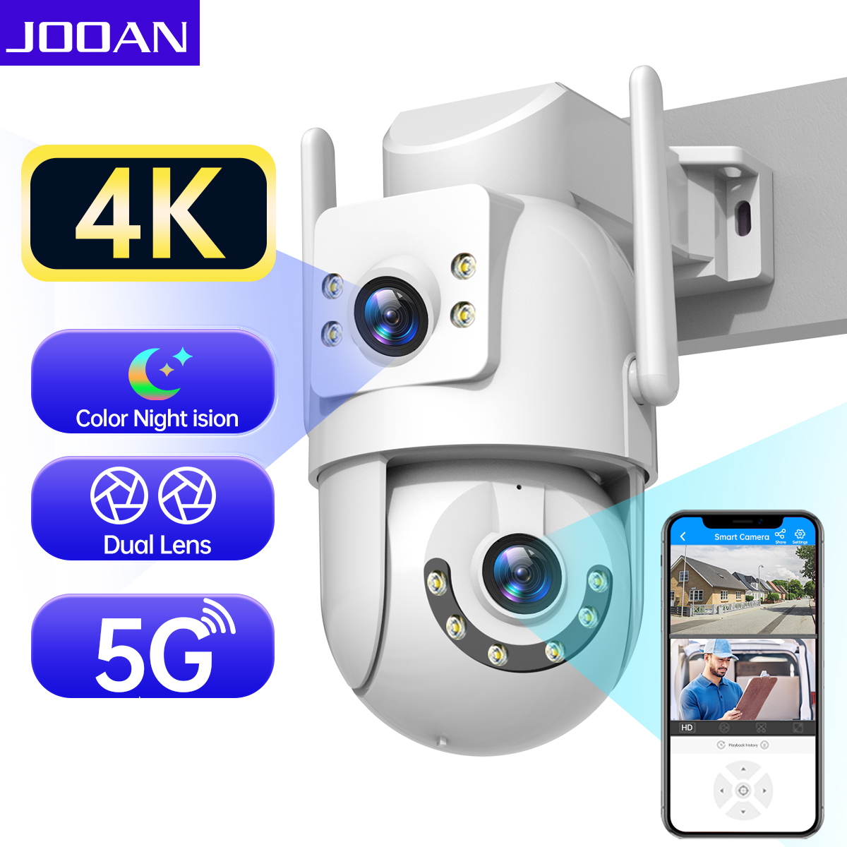 Jooan 4K 8MP HD Wifi PTZ Telec - Eufy Camera E220 recensione e prezzo