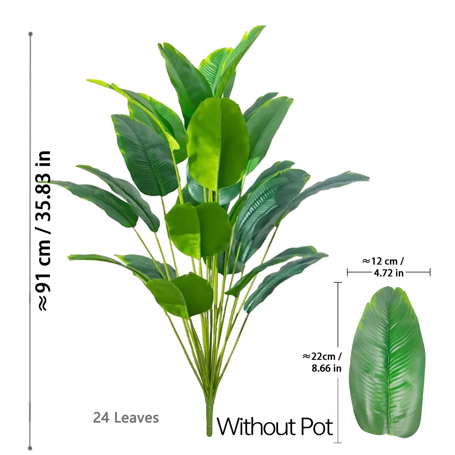 Piante Artificiali 67-112cm, G - Ficus Lyrata Tree recensione e prezzo